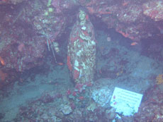 The amazing Statue of Mary at Cirkewwa!