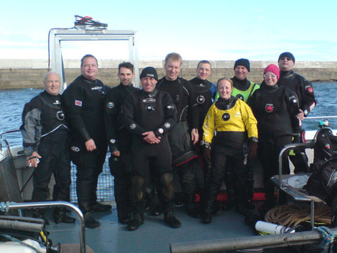 In2scuba Dive Club on our Farne Island trip October 2009!